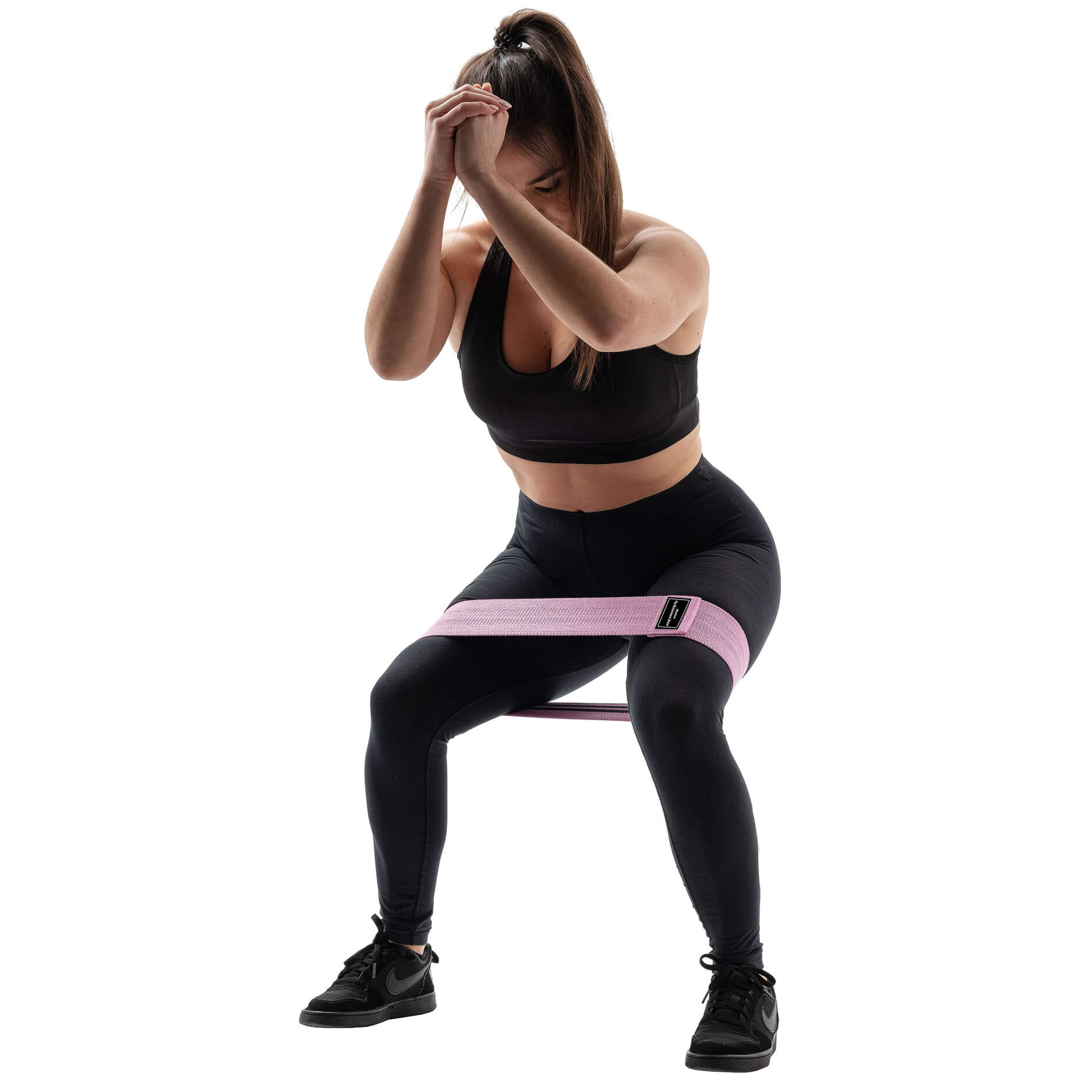 Фитнес резинка Zakerda Hip Resistance Band (Розовая 13-22 кг)